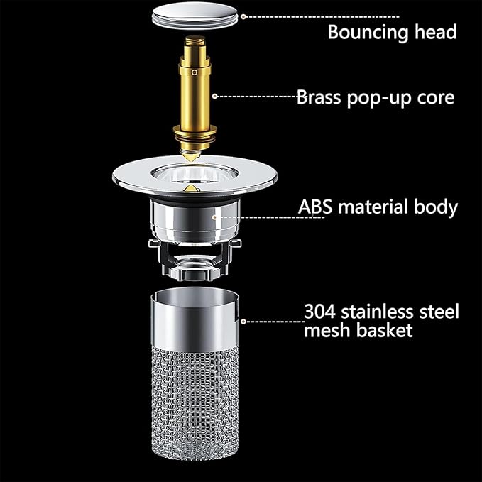 Universal-Ablassschraube™ - Bodenablauffilter aus Edelstahl