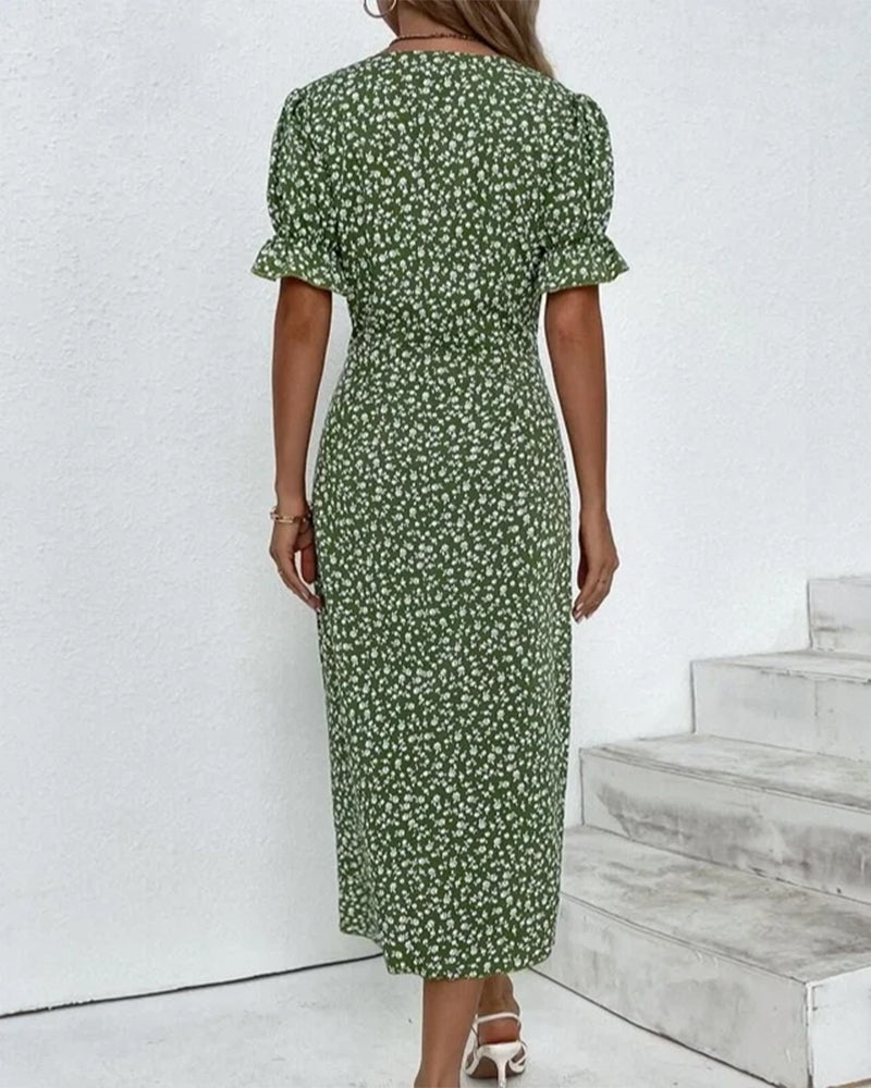 Evie | Blümchenmuster Damen Kleid