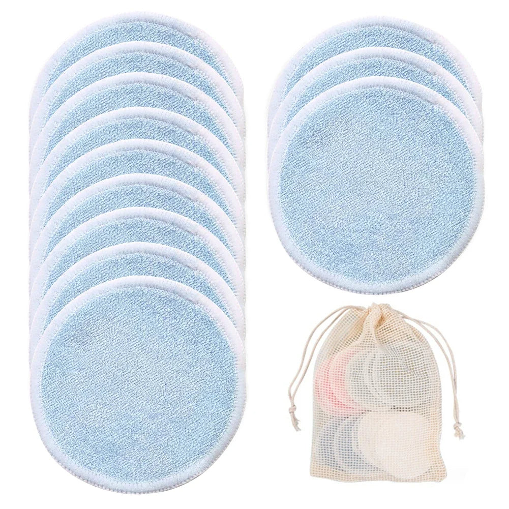 EcoGlow™ – Wiederverwendbare Bambus-Make-up-Entferner Pads