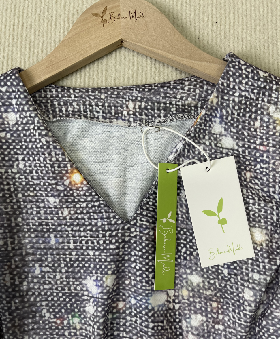 Silbernes Glitzer-Top - Meredith