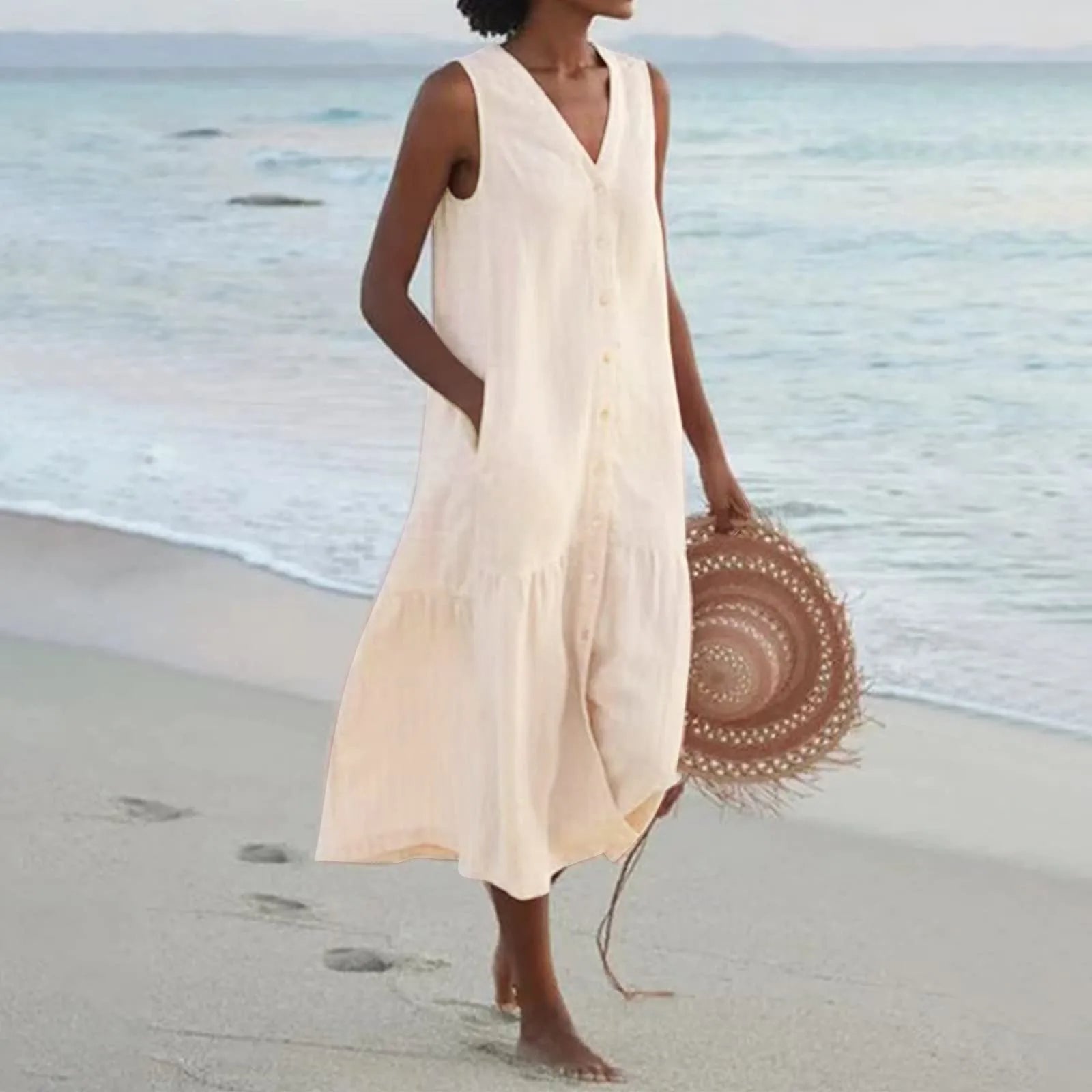 Lena | Premium-Kleid mit V-Ausschnitt