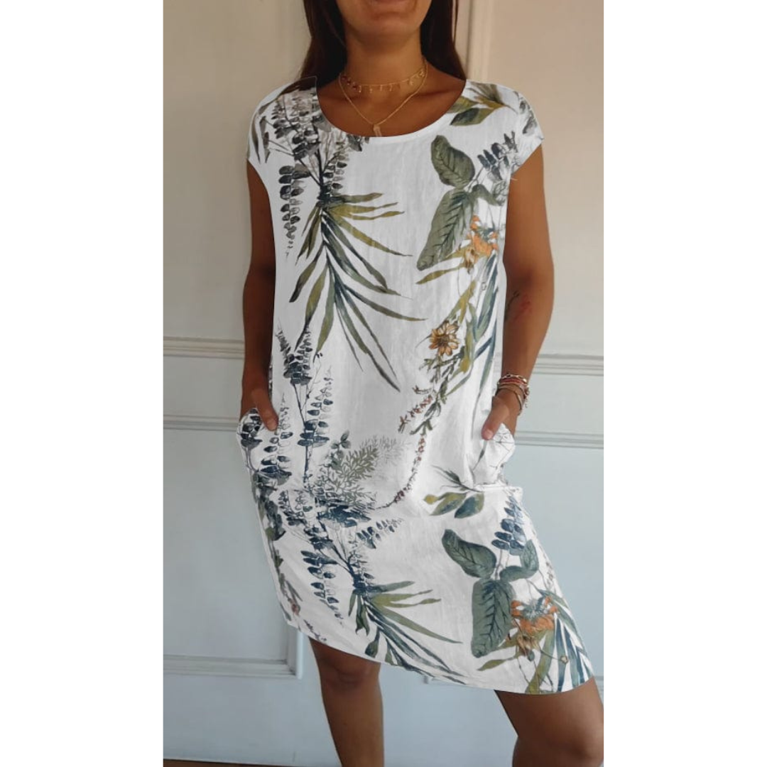 Margarita | Bequemes Kleid mit Rundhalsausschnitt