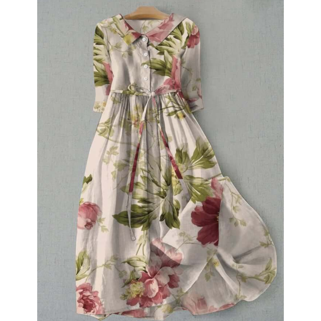 Damen Lange Floral Kleid | Maxi