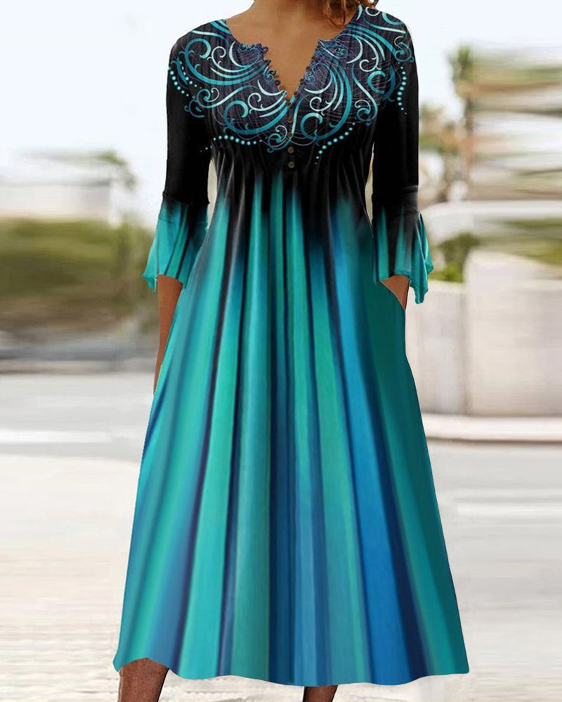 Elowen | Kleid mit V-Ausschnitt