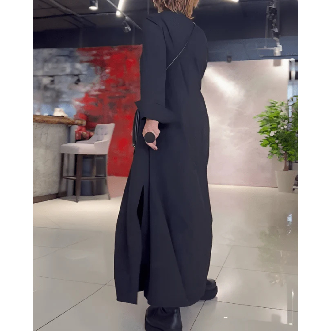 Damen Locker Geschnittenes V Ausschnitt Kleid | Maxi