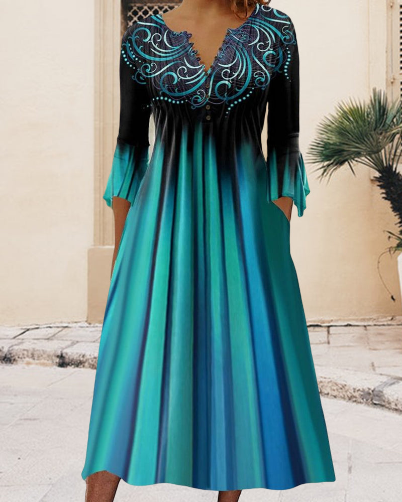 Elowen | Kleid mit V-Ausschnitt