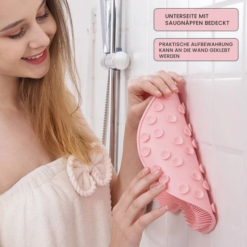 1+1 GRATIS | Fuß- und Rückenschrubber für die Dusche, Massagepad™ - Sicher schrubben, sanft massieren!