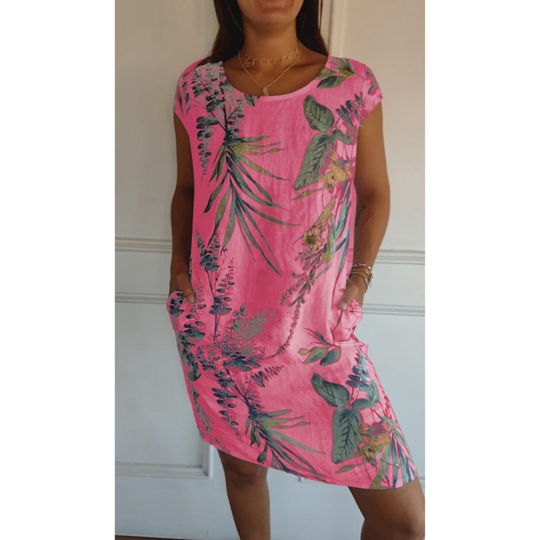 Margarita | Bequemes Kleid mit Rundhalsausschnitt