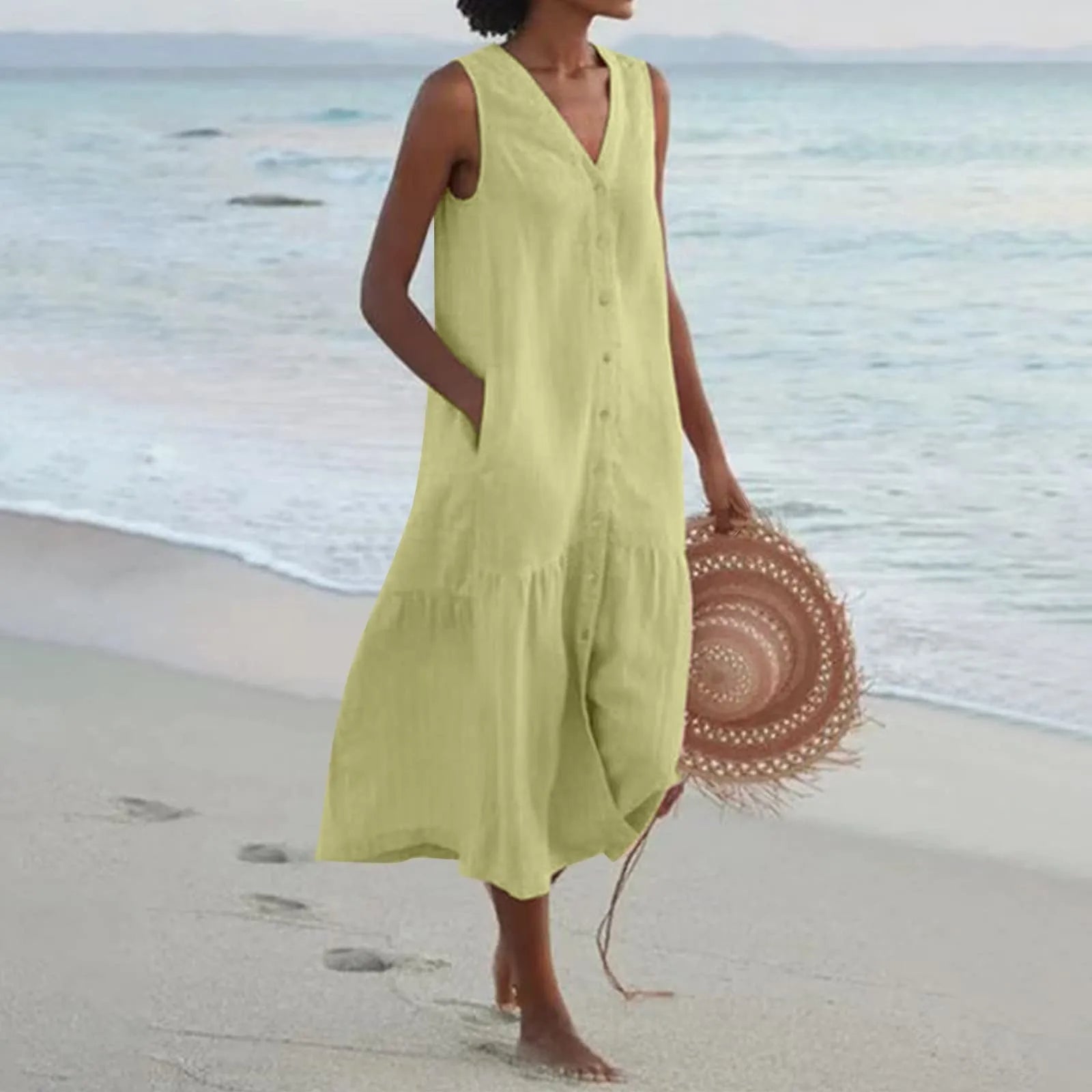 Lena | Premium-Kleid mit V-Ausschnitt