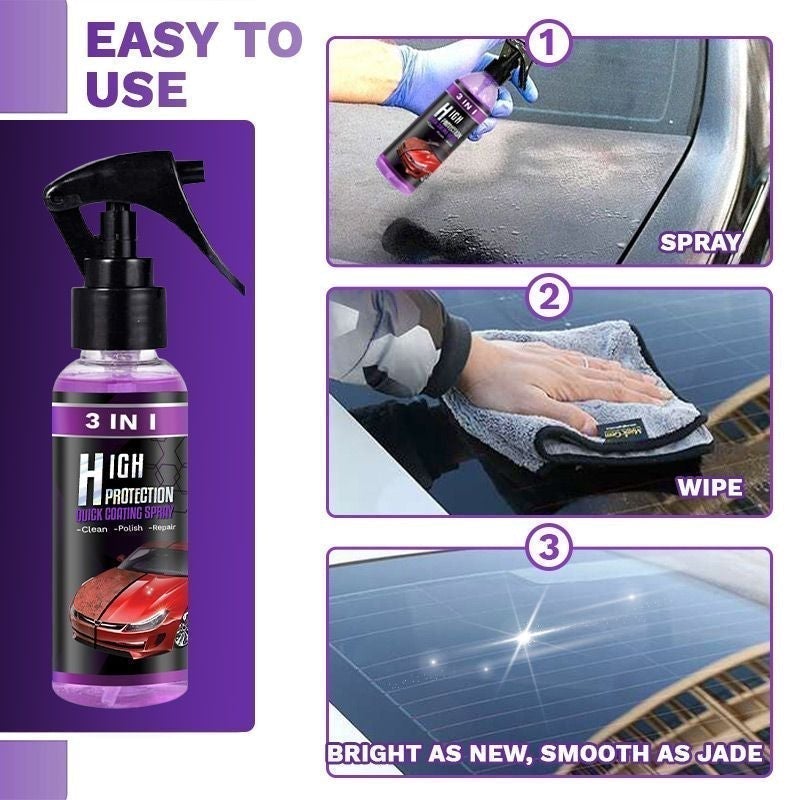 1+1 GRATIS | Auto-Beschichtung Spray 3 in 1™ - Reinigen, Polieren und Reparieren!