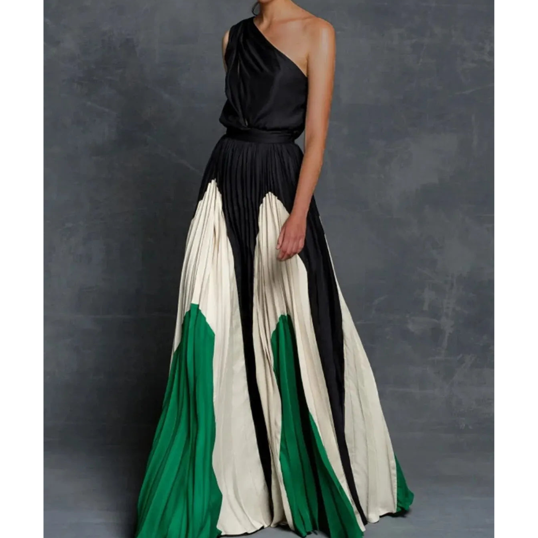 Damen Elegante Eine Schulter Kleid | Maxi