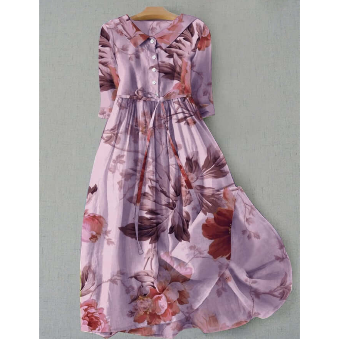 Damen Lange Floral Kleid | Maxi