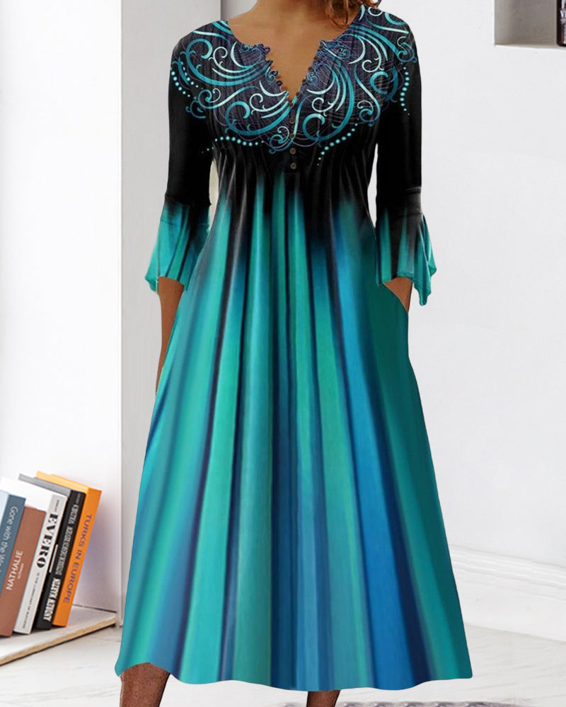 Elowen | Kleid mit V-Ausschnitt
