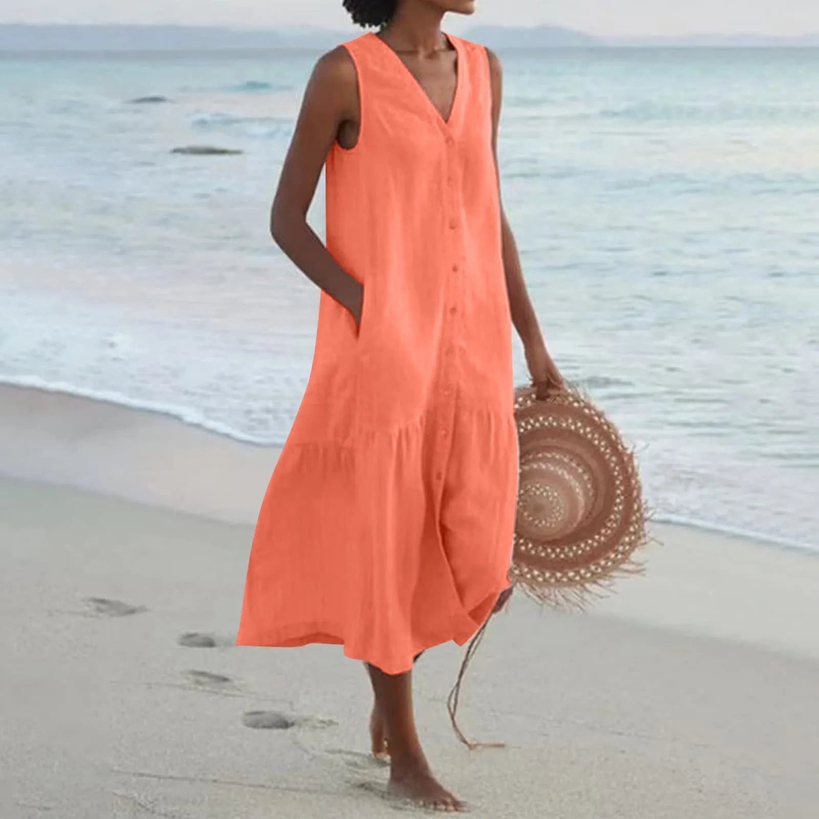 Lena | Premium-Kleid mit V-Ausschnitt