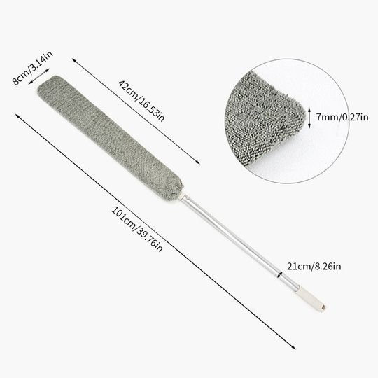 RetractableDuster™ - Reinigt Mühelos die Engsten und Schwer Zugänglichen Stellen