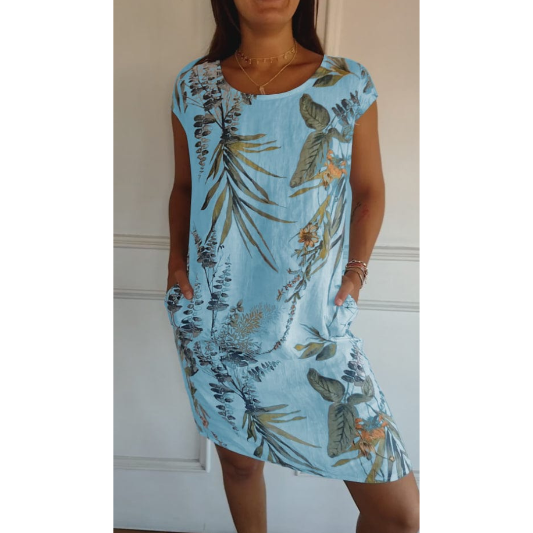 Margarita | Bequemes Kleid mit Rundhalsausschnitt