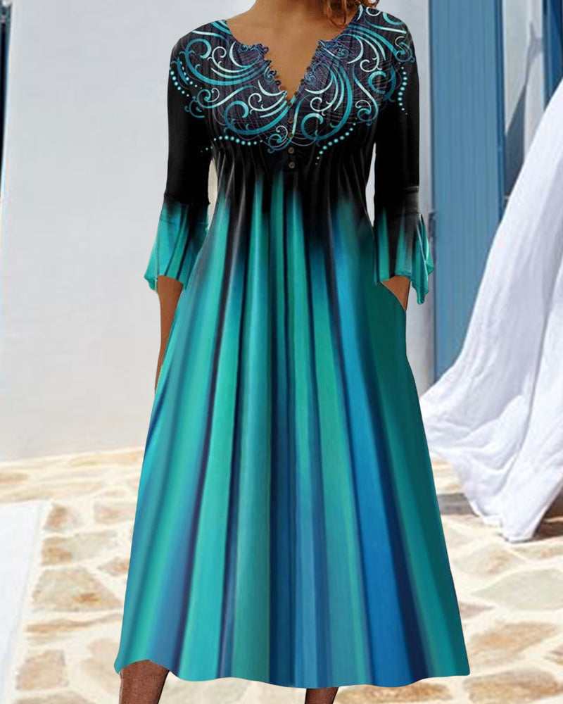 Elowen | Kleid mit V-Ausschnitt