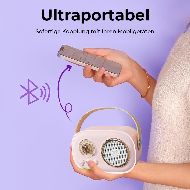 SoundPro™ - Tragbarer Bluetooth-Lautsprecher mit kabellosem Mikrofon