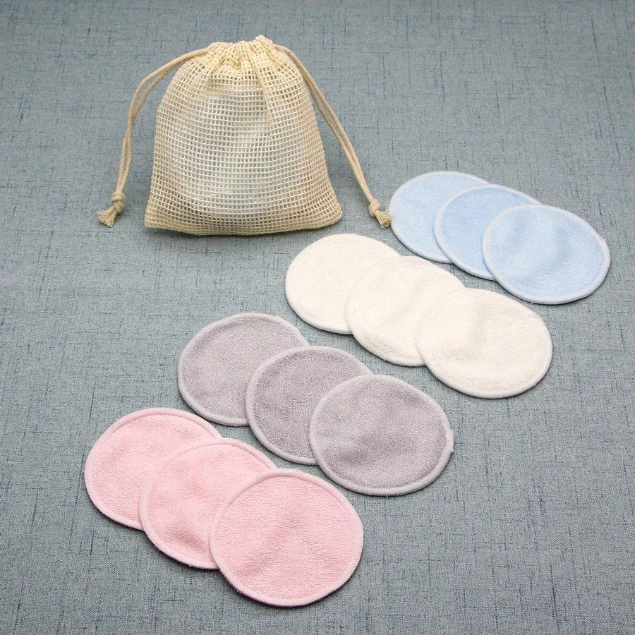 EcoGlow™ – Wiederverwendbare Bambus-Make-up-Entferner Pads