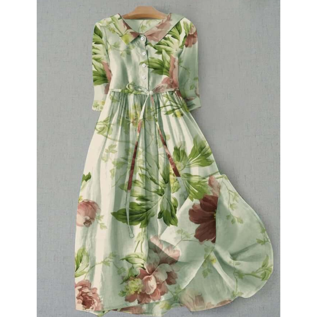 Damen Lange Floral Kleid | Maxi