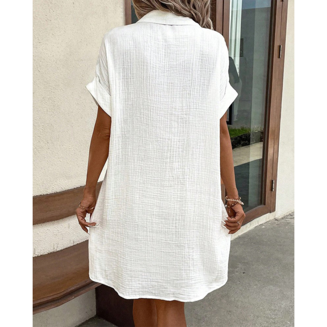 Gabriele | Damen Elegantes Hemdkleid