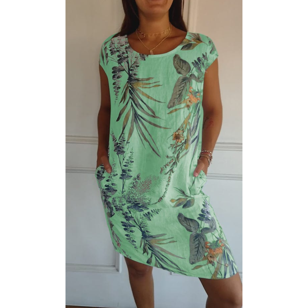 Margarita | Bequemes Kleid mit Rundhalsausschnitt