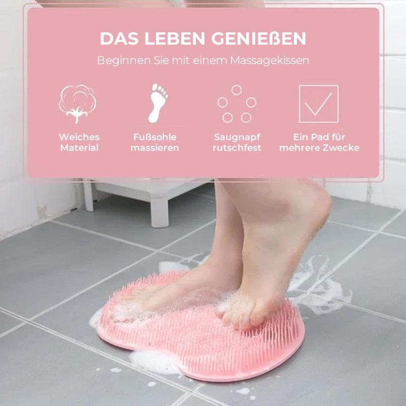 1+1 GRATIS | Fuß- und Rückenschrubber für die Dusche, Massagepad™ - Sicher schrubben, sanft massieren!