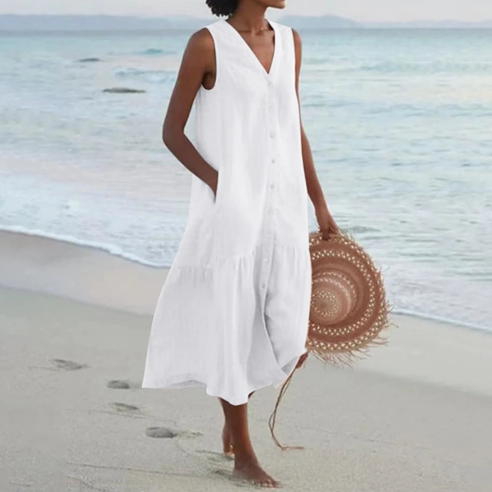 Lena | Premium-Kleid mit V-Ausschnitt