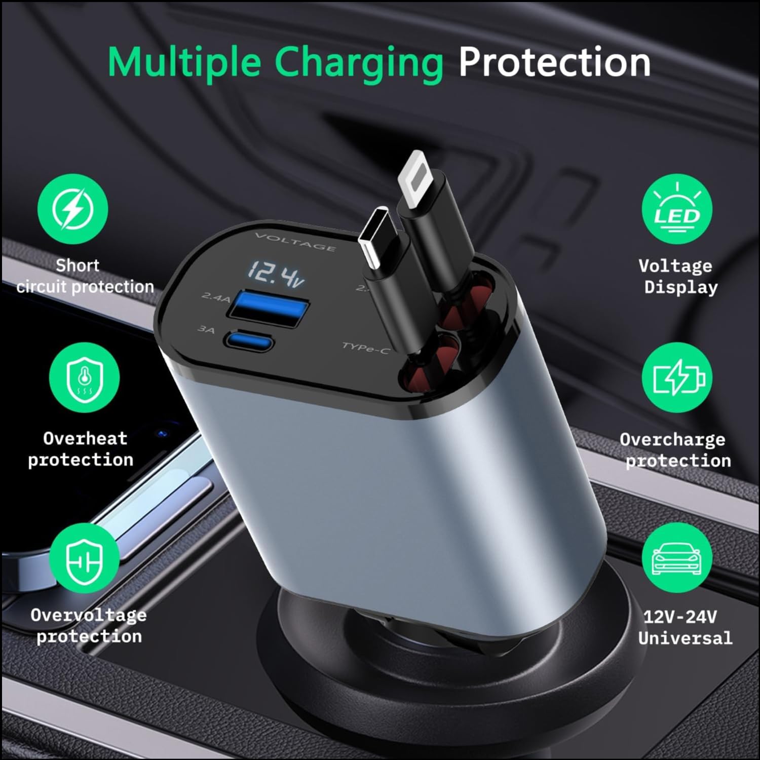 ChargerZap™ - Ultimativer 4-in-1-Autolade-Begleiter