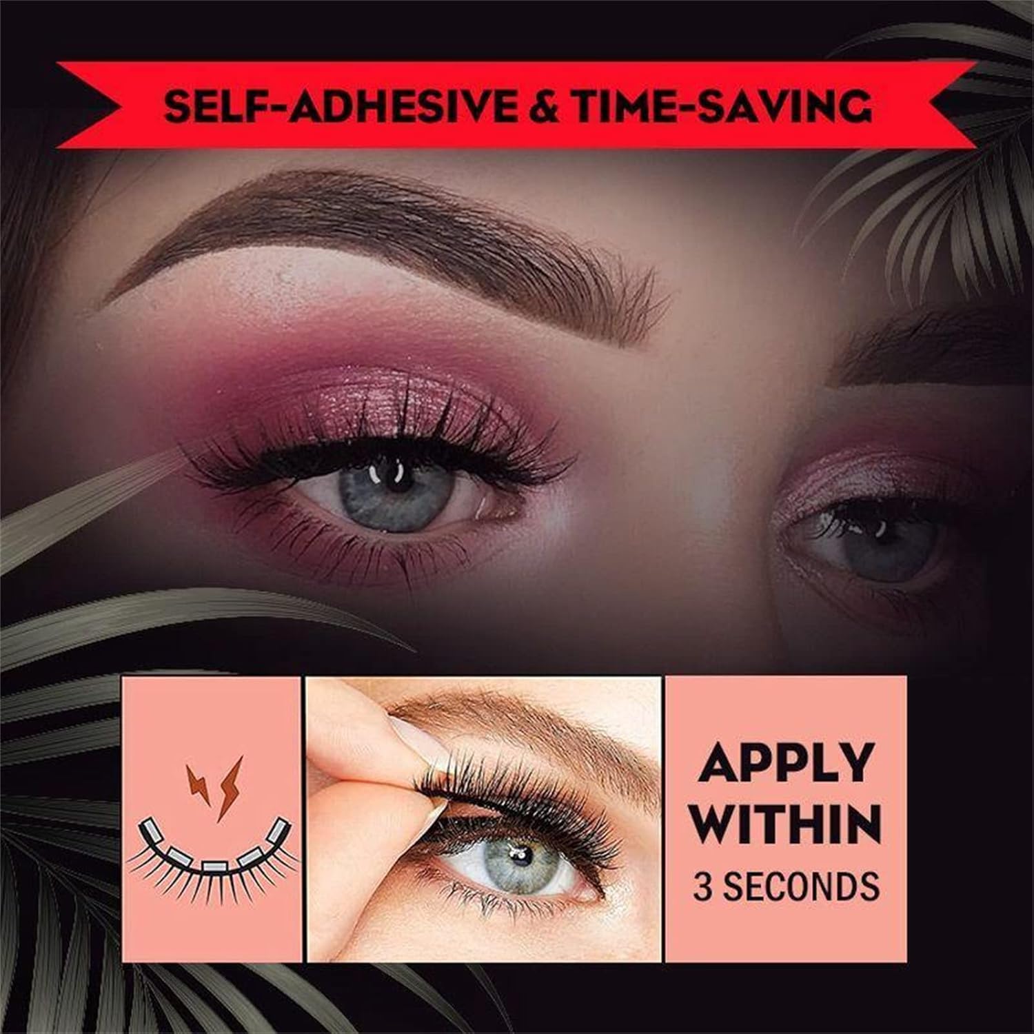 1+1 GRATIS | Wiederverwendbare selbstklebende Wimpern™ - Natürlich-aussehende und einfach zu handhabende Wimpern!