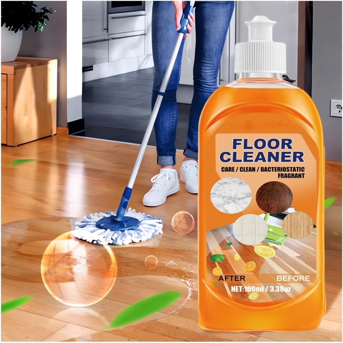 1+1 GRATIS | SparkleClean™ - Ultra-Powerful Floor Cleaner für maximalen Glanz!