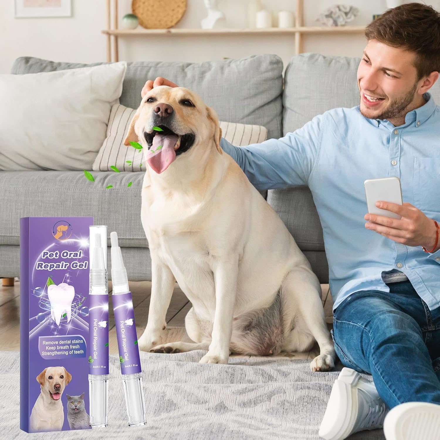 1+1 GRATIS | OralGlow™ - Die ultimative Lösung für die Zahngesundheit und den frischen Atem Ihres Haustieres!