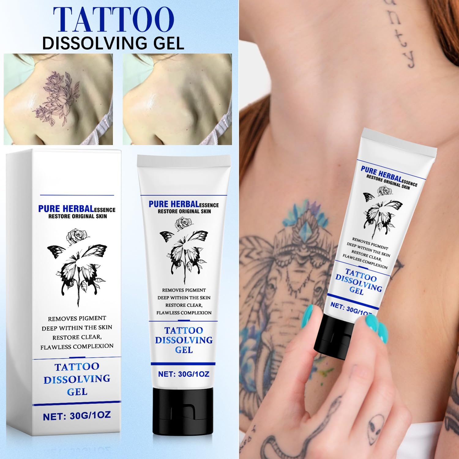 1+1 GRATIS | FadeAway™ - Mühelose Tattoo-Entfernung für eine saubere Weste!