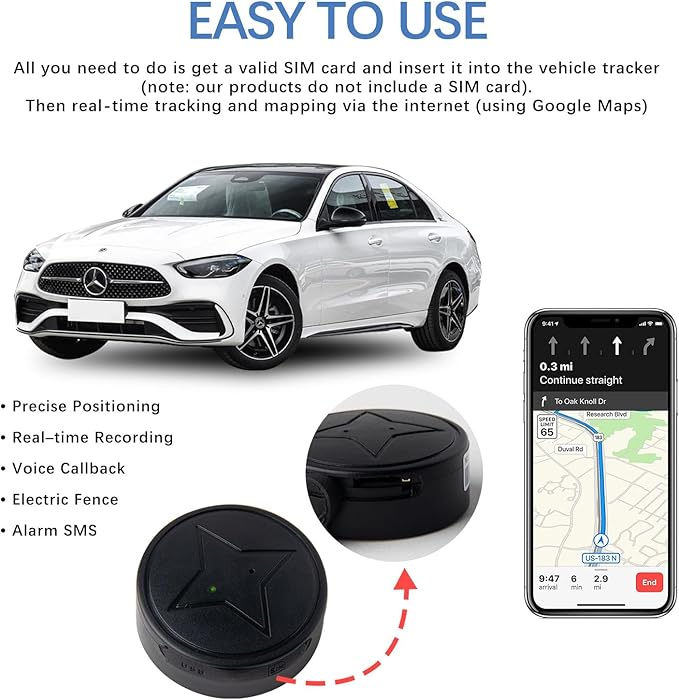 Mini-GPS-Tracker™ - Dynamische Verfolgung in Echtzeit für Verbessert Sicherheit