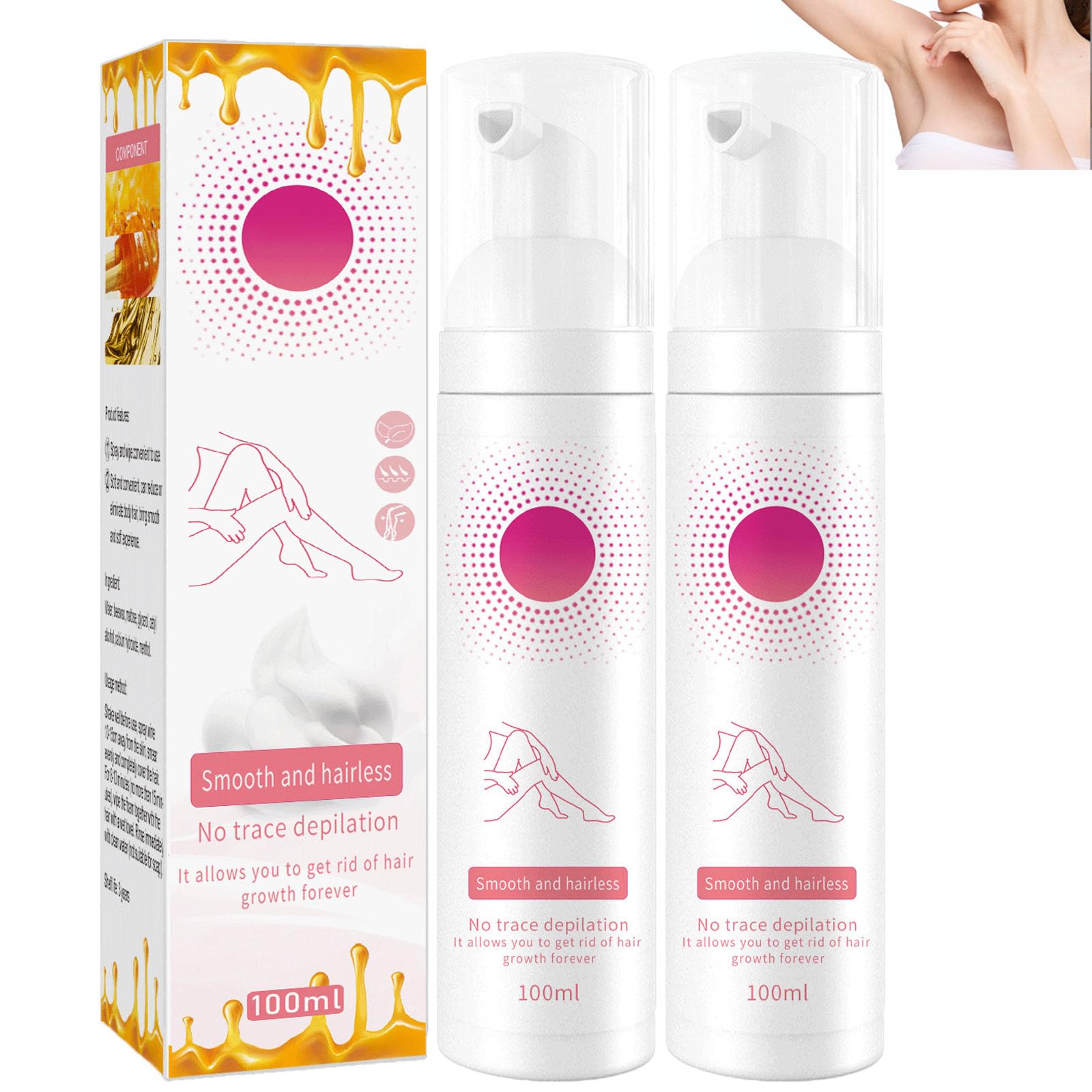 1+1 GRATIS | Honig Mousse™ - Seidenglatte Haut leicht gemacht mit sanfter Haarentfernung!