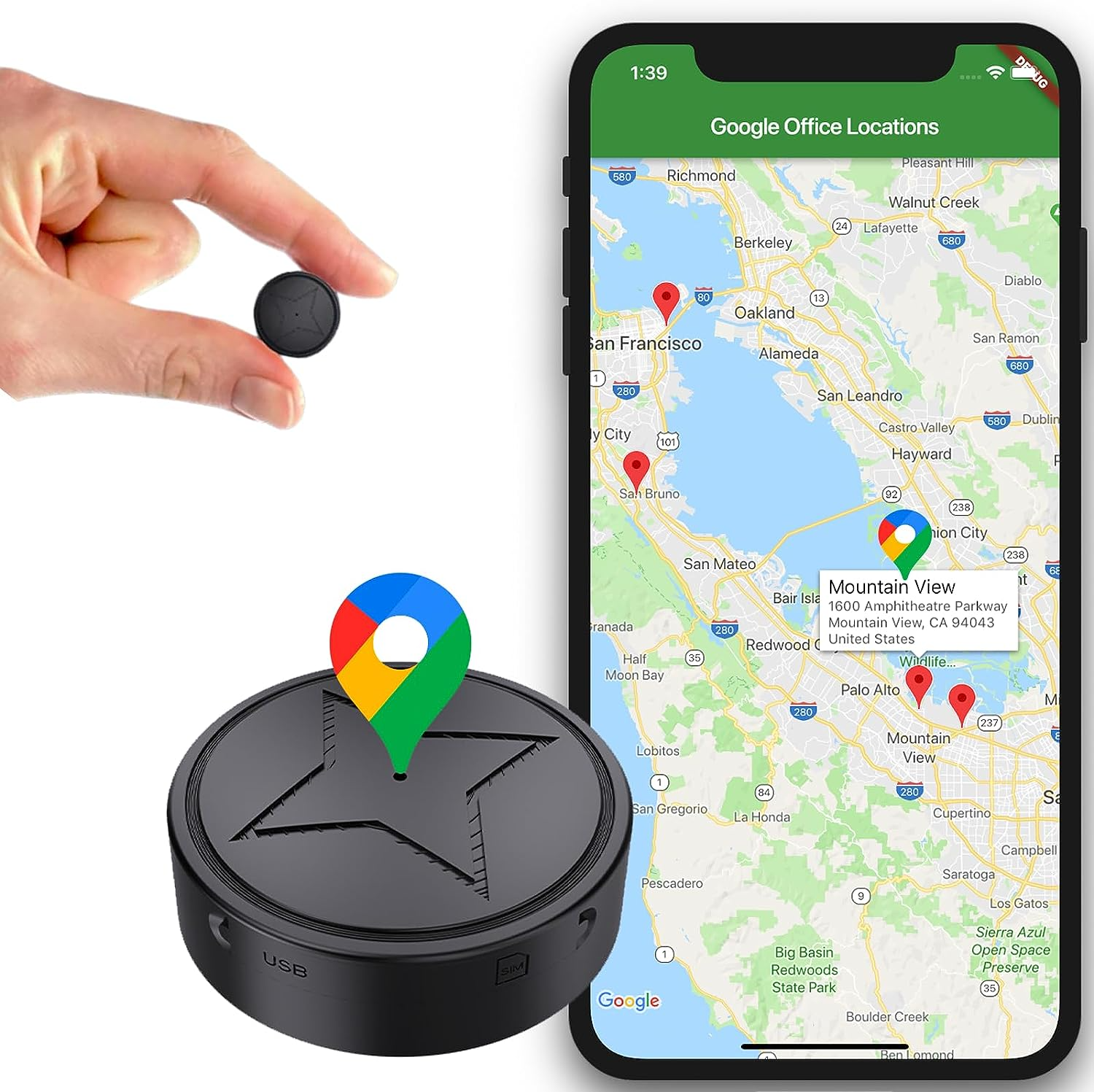 TrackSpot™ - Mini Magnetischer GPS-Tracker