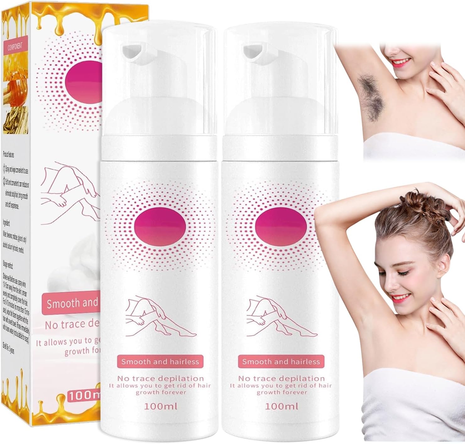 1+1 GRATIS | Honig Mousse™ - Seidenglatte Haut leicht gemacht mit sanfter Haarentfernung!