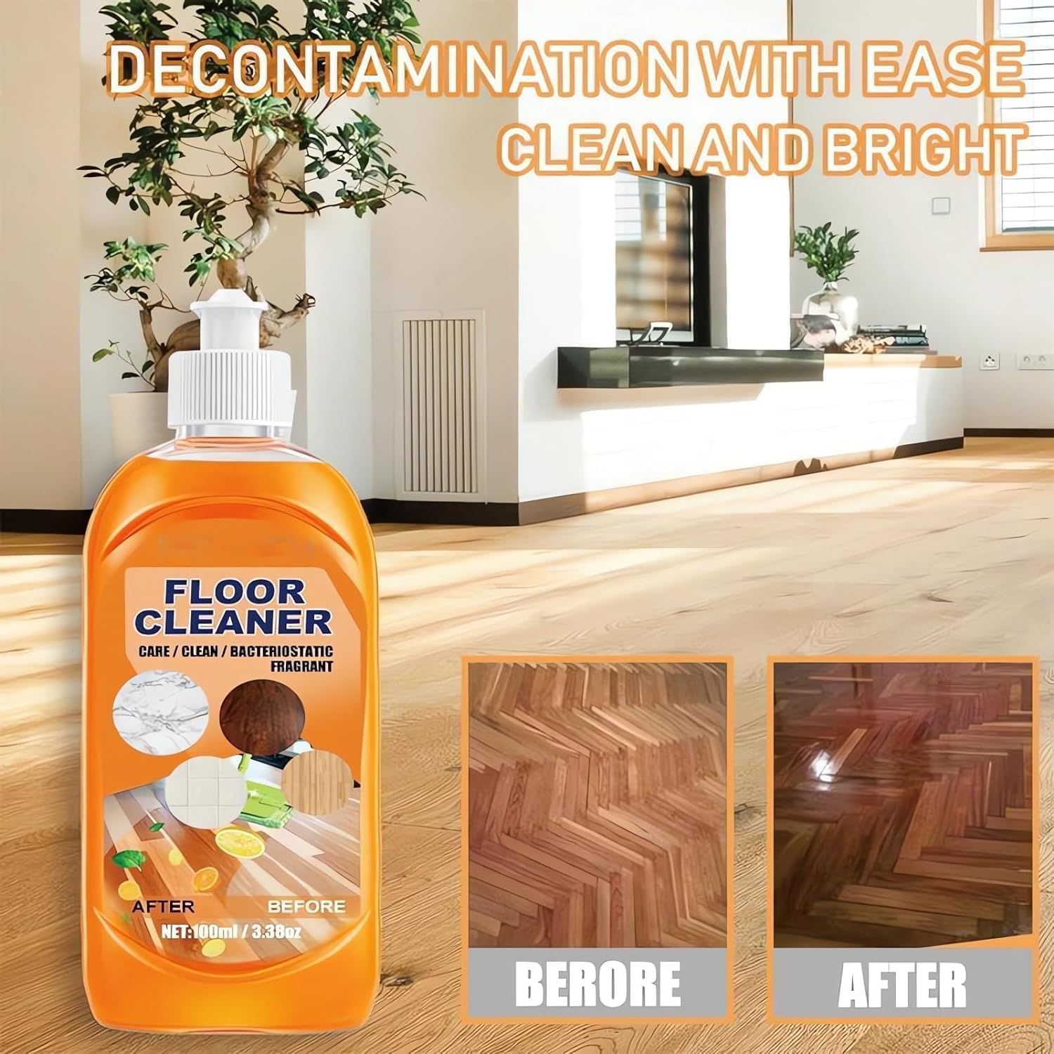1+1 GRATIS | SparkleClean™ - Ultra-Powerful Floor Cleaner für maximalen Glanz!