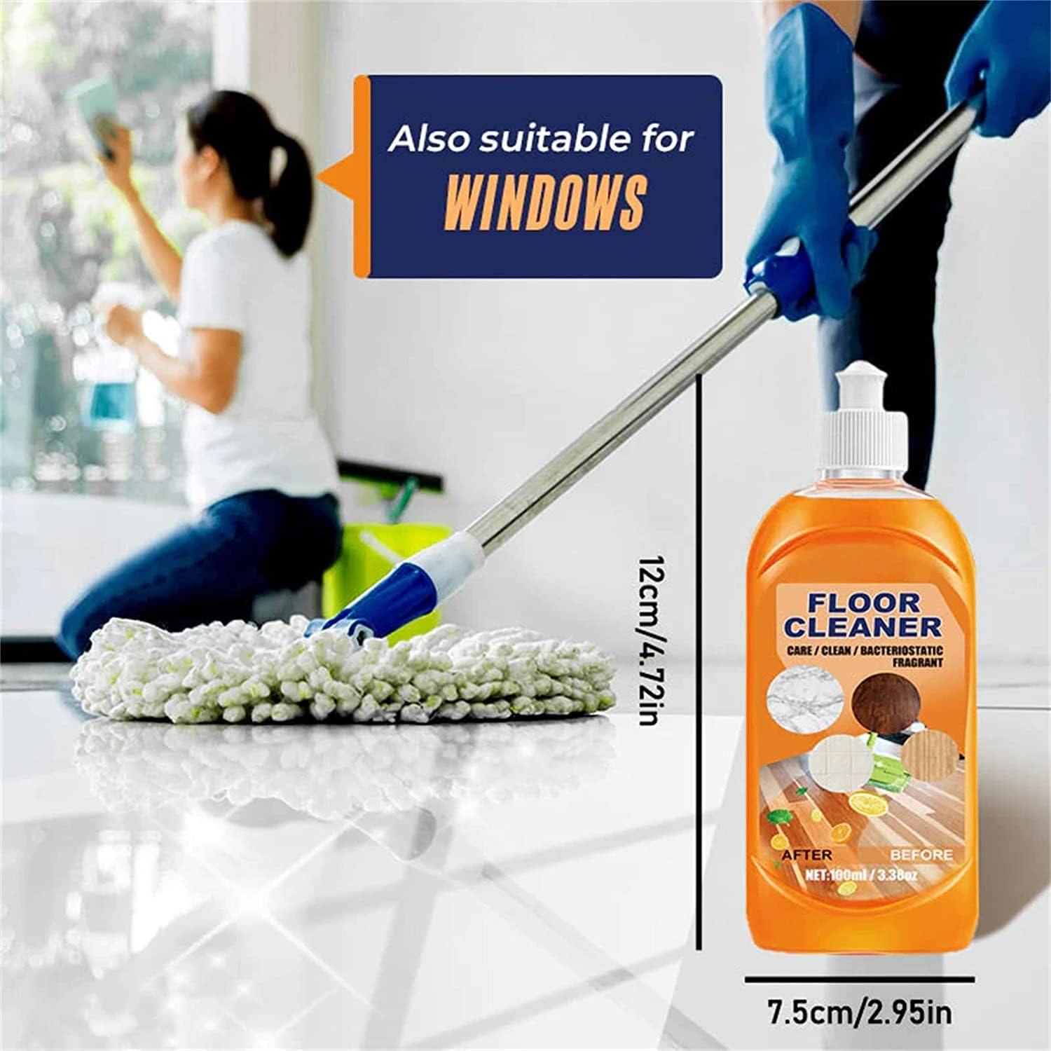 1+1 GRATIS | SparkleClean™ - Ultra-Powerful Floor Cleaner für maximalen Glanz!