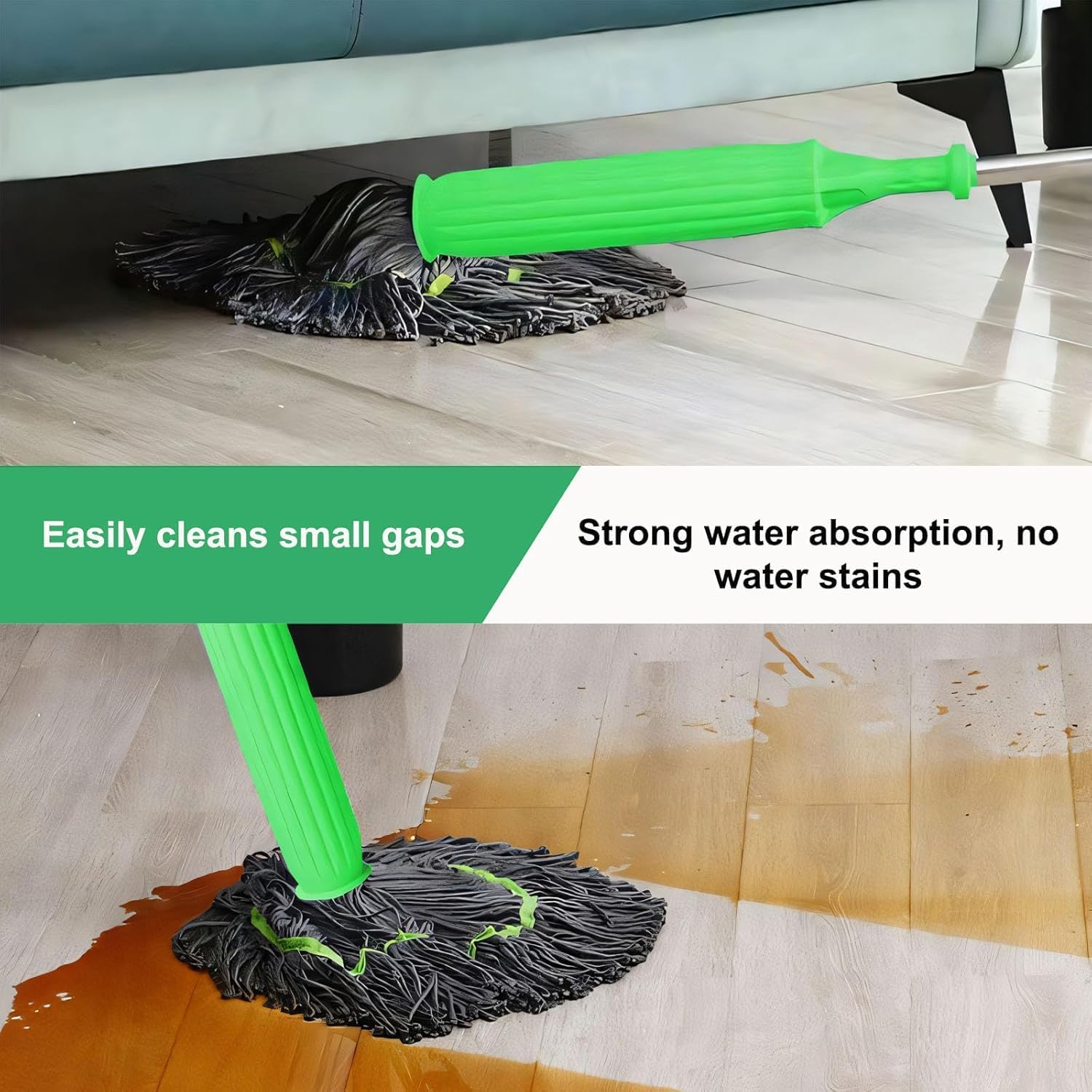 WischMop™ - 2-in-1 Handfreier, Ultra-Absorbierender Mopp!