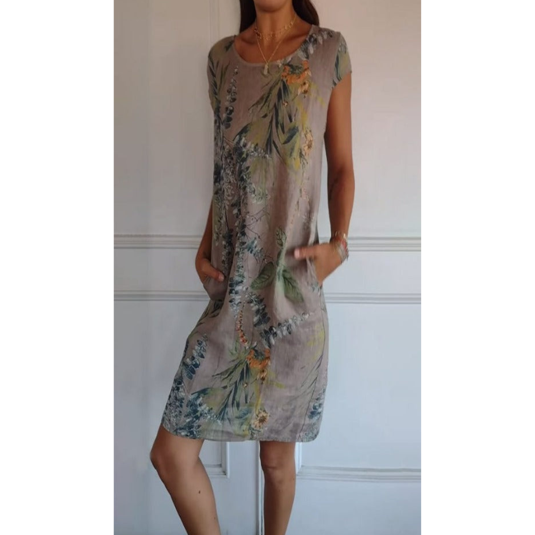 Margarita | Bequemes Kleid mit Rundhalsausschnitt