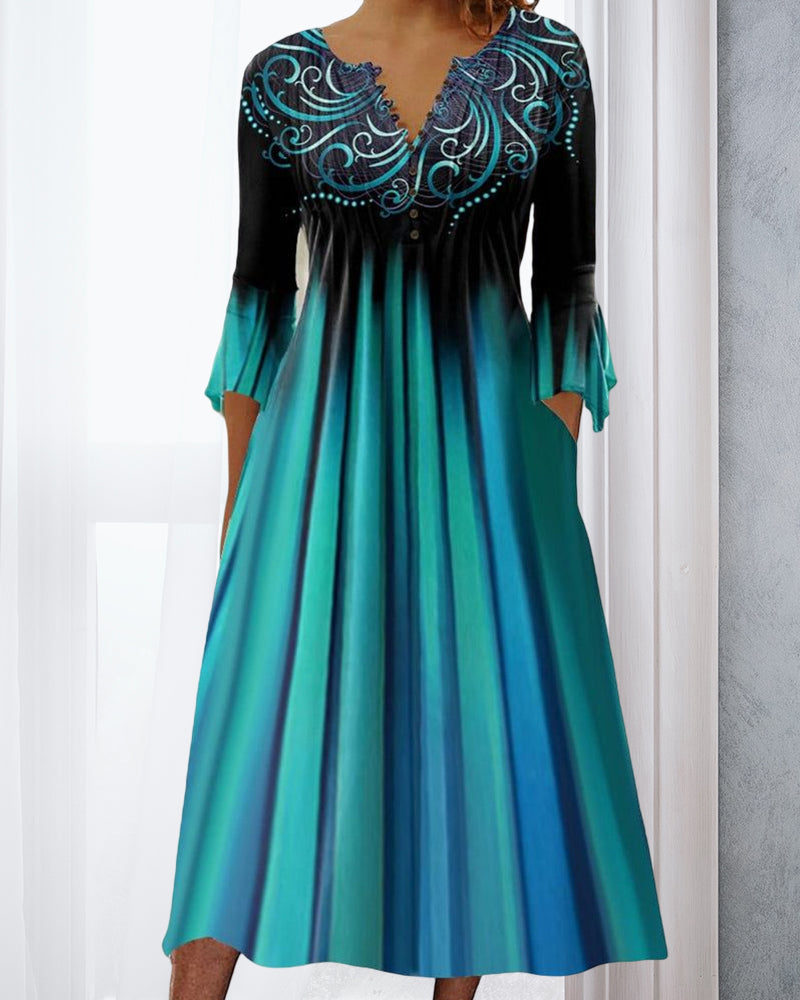 Elowen | Kleid mit V-Ausschnitt