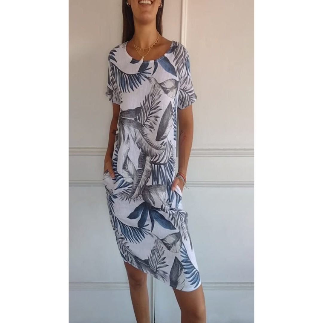 Margarita | Bequemes Kleid mit Rundhalsausschnitt