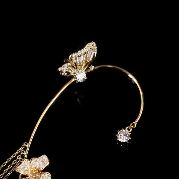 1 Set | GemstoneBeauties™ Schmetterling Zirkon Ohrringe (50% Rabatt)