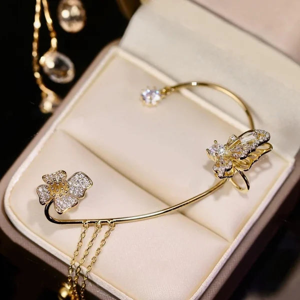 1 Set | GemstoneBeauties™ Schmetterling Zirkon Ohrringe (50% Rabatt)