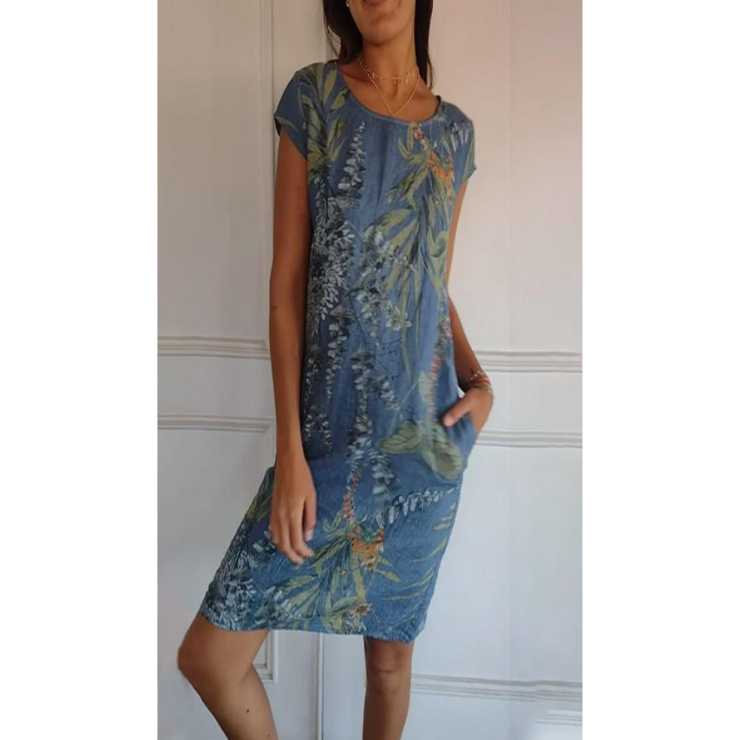 Margarita | Bequemes Kleid mit Rundhalsausschnitt