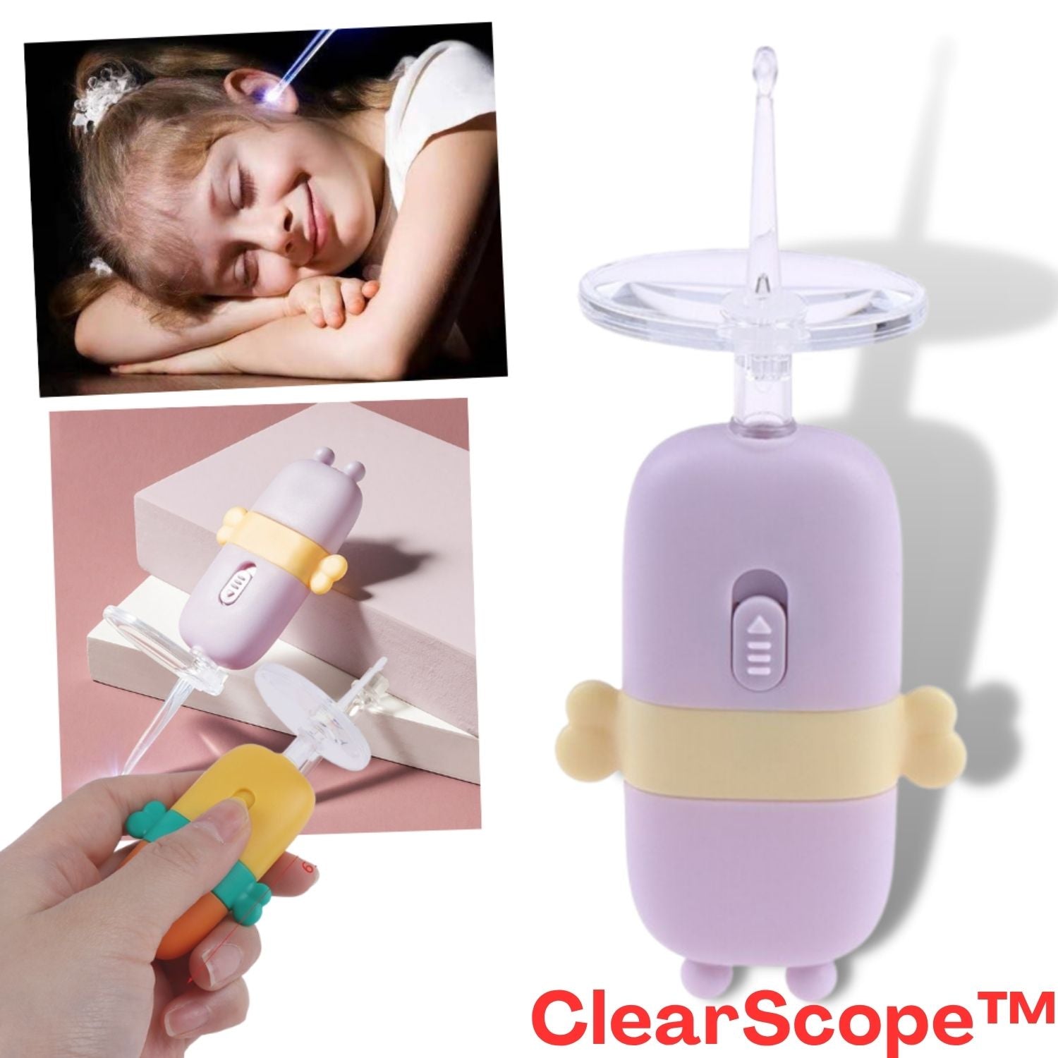 ClearScope™ - Werkzeug zur sanften Entfernung von Ohrenschmalz