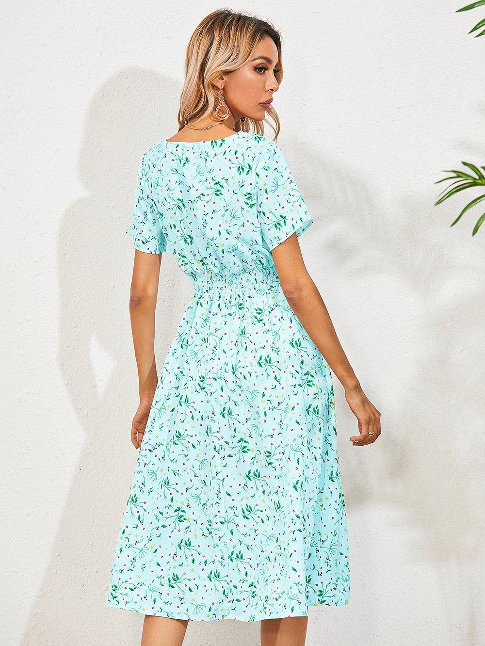 Jolina | Damen Sommer-Blumenkleid