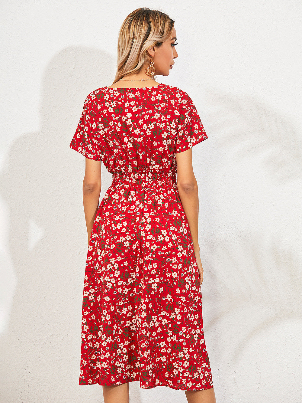 Jolina | Damen Sommer-Blumenkleid