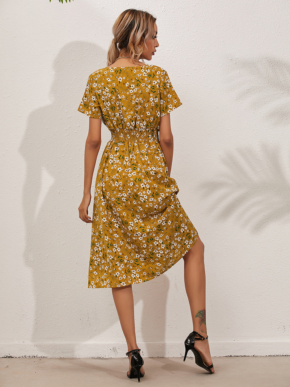Jolina | Damen Sommer-Blumenkleid